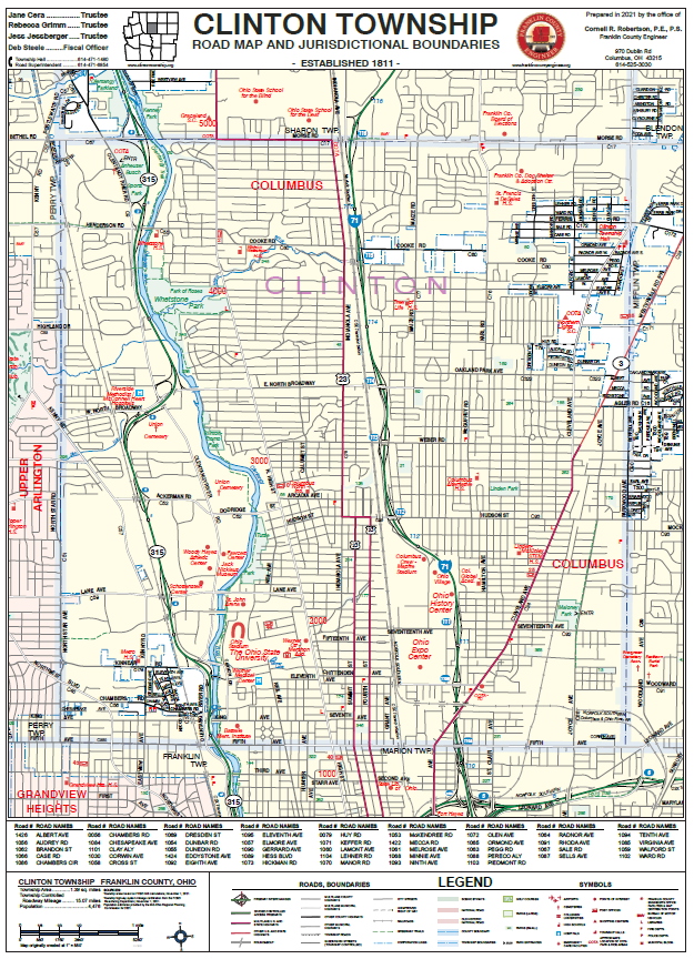 Franklin County Ohio Township Map Township Maps – Franklin County Engineer's Office