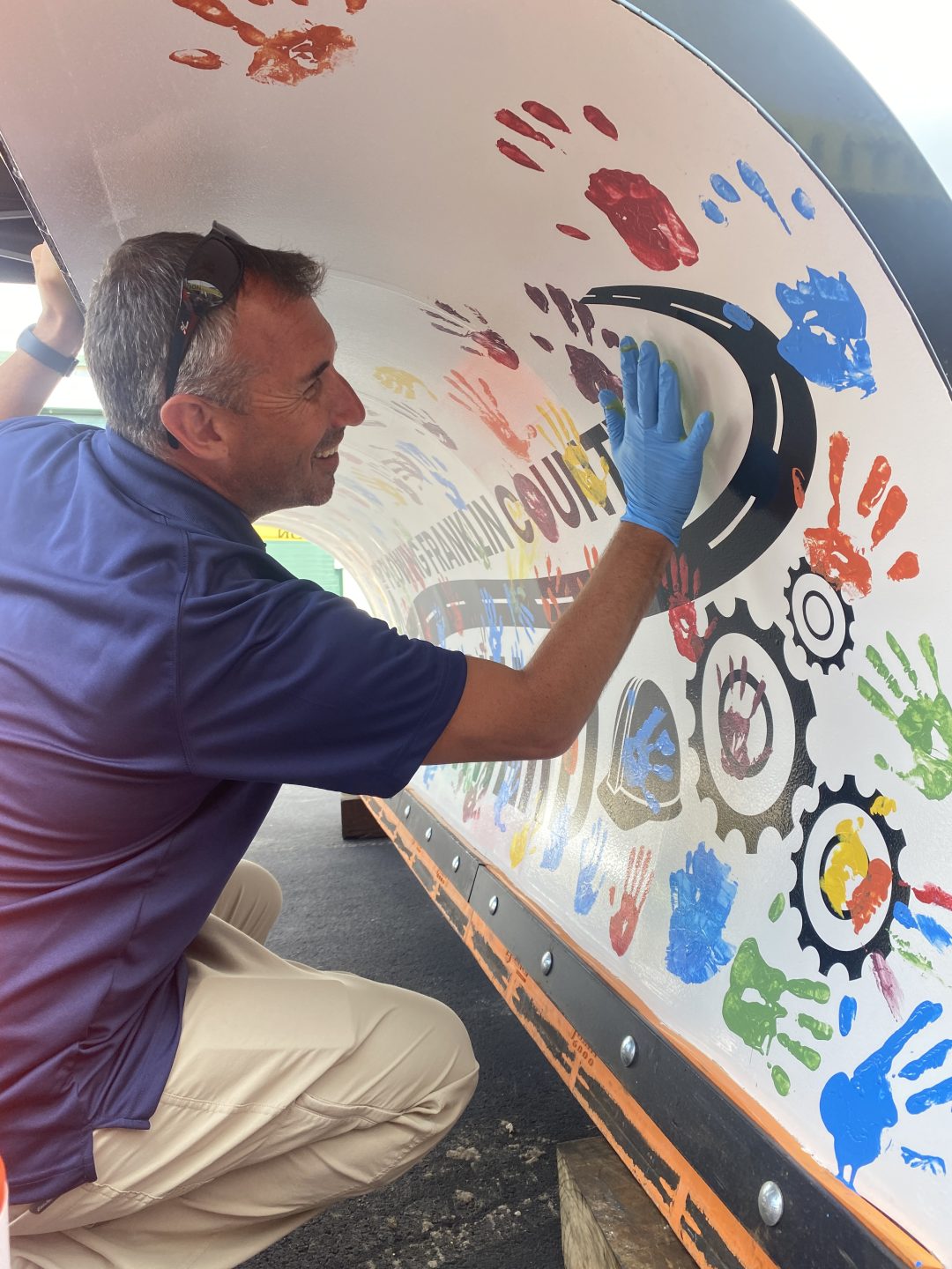 Adam Fowler finger painting