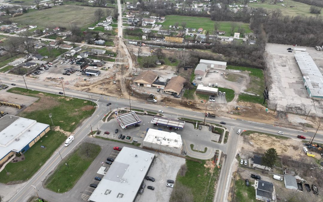 Frank Road at Brown Road, Hardy Parkway Street, and Brown Road (Township)