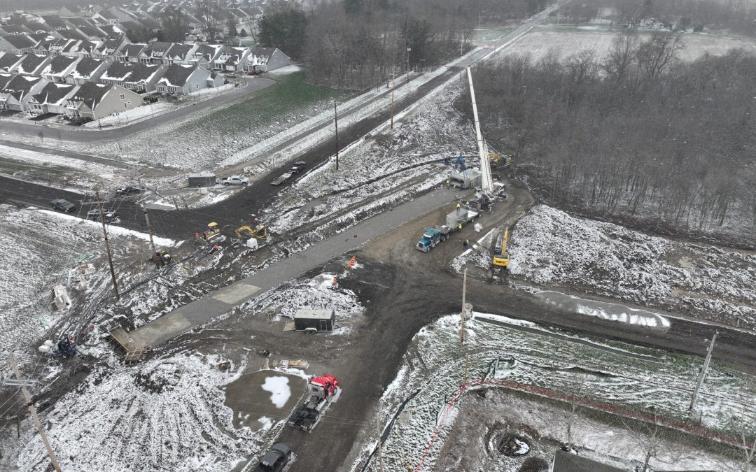 Walnut Street at New Albany-Condit Road (SR-605) Roundabout